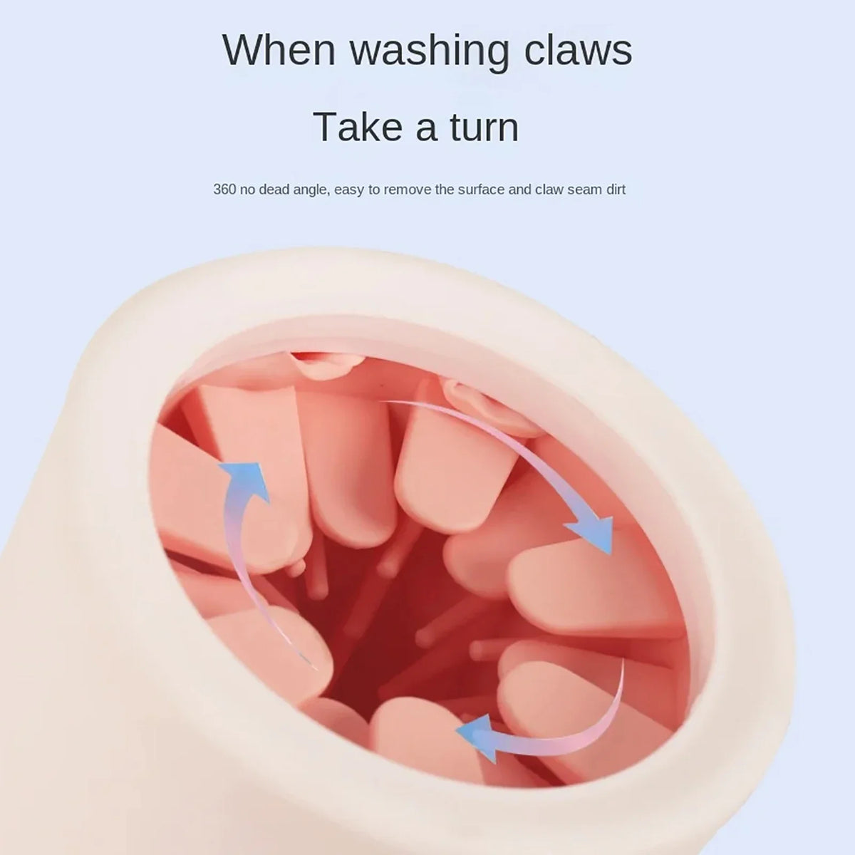 Plush Silicone Pet Paw Washer Cup - Fast Clean for Dogs & Cats, Grooming Maintenance Supplies