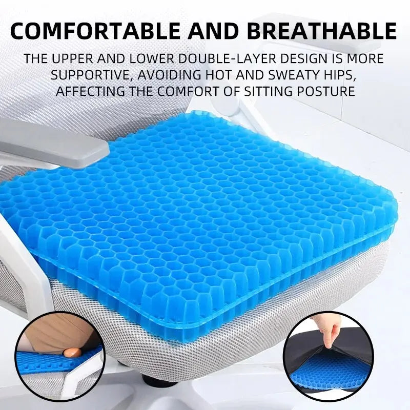 Pressure Relief for Tailbone Back Pain, Office Chair Wheelchair Car 2026 – Honeycomb Gel Seat Cushion