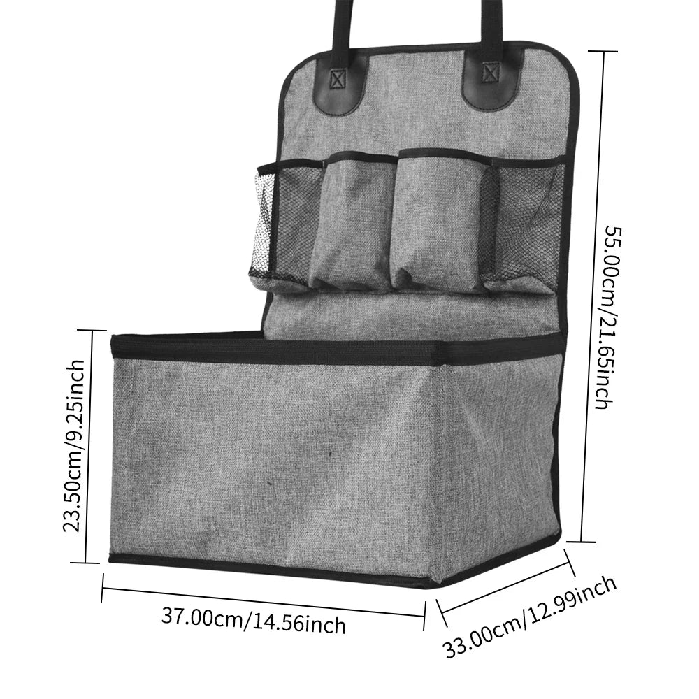 Dog Car Seat - Puppy Booster Seat for Front Seat, Storage Pockets for Compact to Medium Dogs