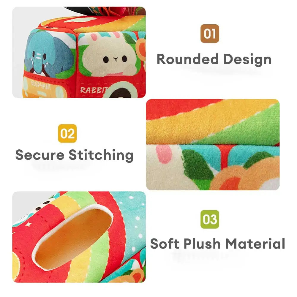 Cloth Montessori Tissue Box Toy Newborn Sensory Toys