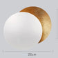 Wall2026 Edition Sconce Light Round Eclipse Contemporary Wall Lamp Iron Construction Ambient Bedside Decor Fall