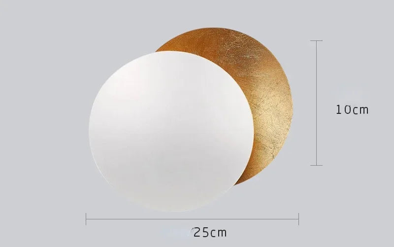 Wall2026 Edition Sconce Light Round Eclipse Contemporary Wall Lamp Iron Construction Ambient Bedside Decor Fall