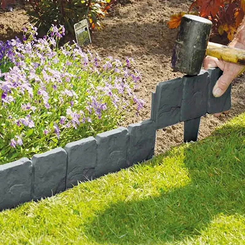 Tools Garden Imitation Stone Plant Support Stakes - 5-10pcs Outdoor Decorative Edging for Landscape