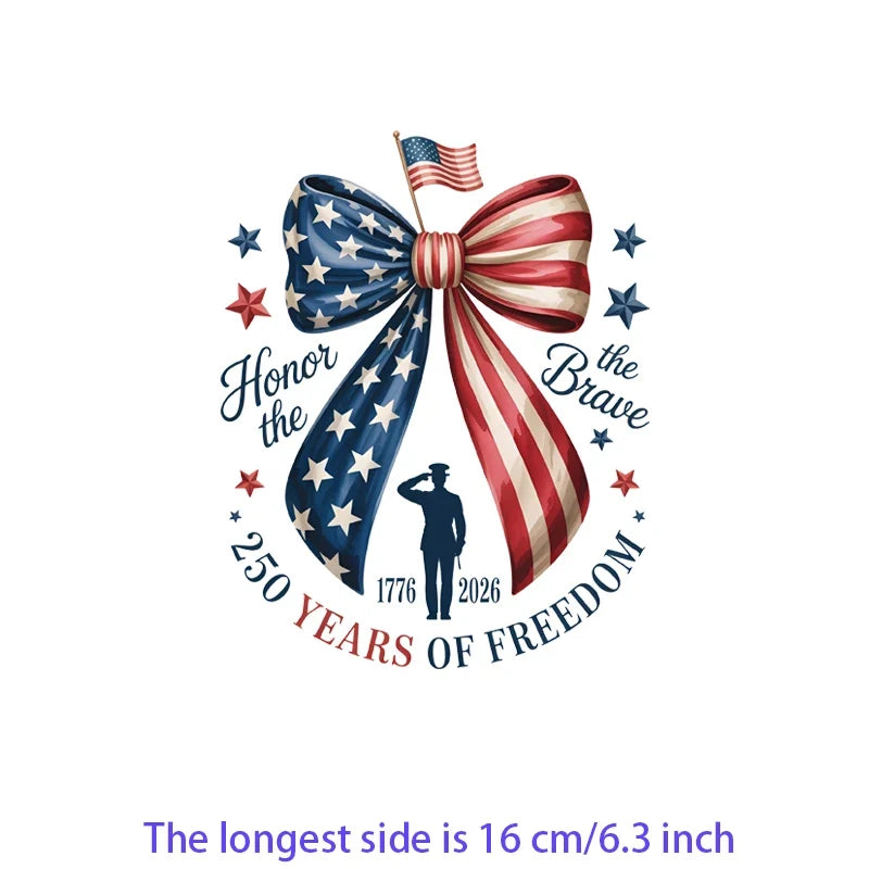 Iron2026 Edition On Patches USA Flag Bald Eagle Heat Transfer Kit Patriotic 4th Of July DIY Clothing Decor