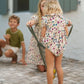 Floral Print, Cotton, For Family Matching Outfits, Summer Events – Plush Girls' Smocking Dress