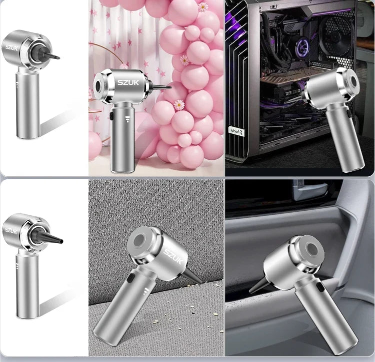Car Vacuum Cleaner Cordless Mini Hand-Held Strong 6000mAh