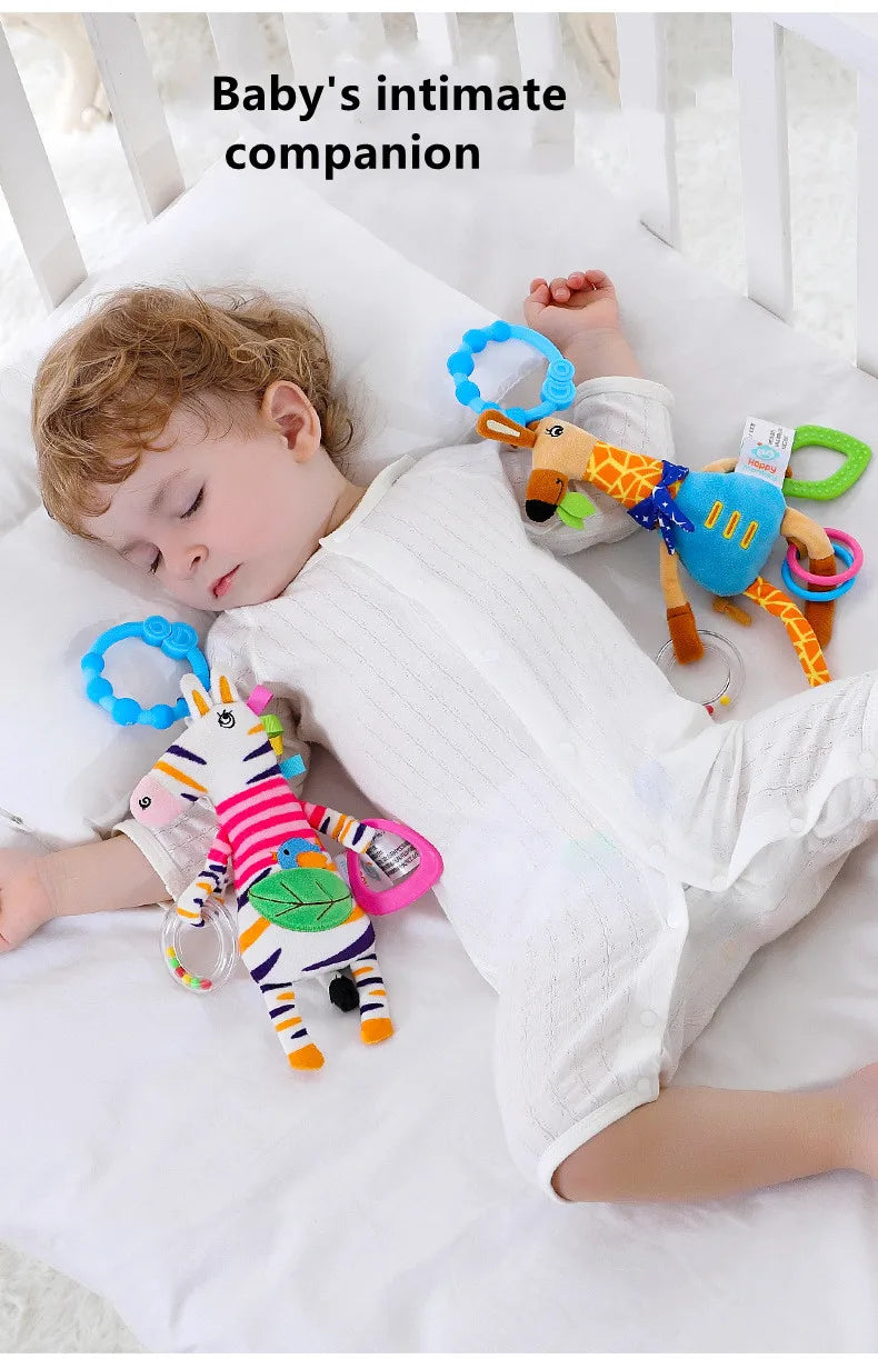 Spiral Giraffe Crib Toy Newborn Sensory Toys Rattle