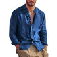 Variant image for Men's Linen Shirt with Mandarin Collar, Lightweight Breathable Casual Summer Shirt in Tailored Fit-25