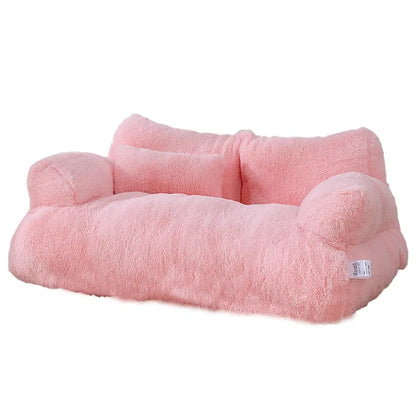 Cat Bed Sofa Style Plush Pet Nest Winter 2025 Cozy Warm Lounger, Safe Snuggle Spot For Compact Pets