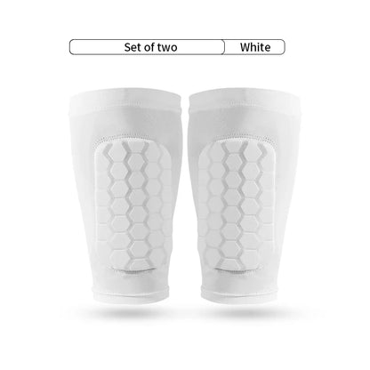 Football Shin Guard Sleeve Covers - Light Elastic Protective Leg Sleeves for Men Women and Teens
