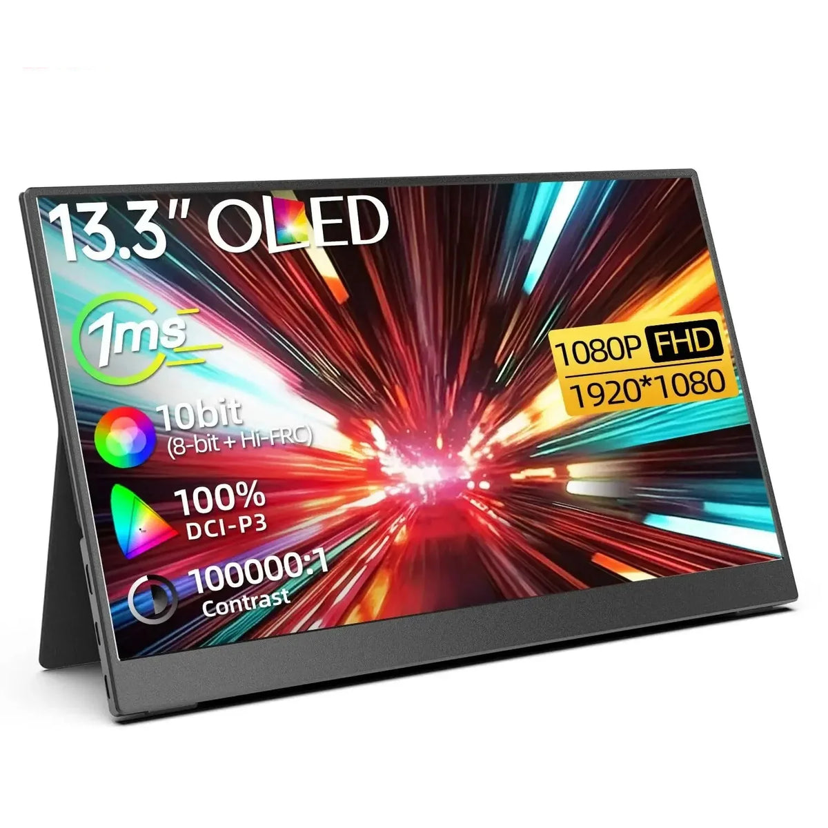 OLED 13.3 Inch Travel-Friendly Monitor 1ms HDR 100 Percent DCI P3