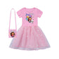 Princess-Style, Flowy, Mid-Calf Length, Cotton, For Party Wear – Light Girls’ Dress