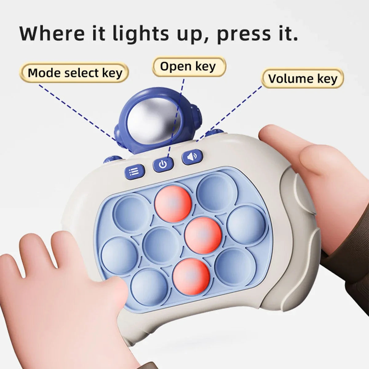 Push Speed Decompression Puzzle Game Console - Engaging Squeeze Toy for Teens and Adults, Develops Coordination and Problem-Solving Skills