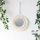 Macrame Mirror Kit Cotton Fringe Boho Wall Hanging Mirrors Fall 2025 Cozy Nursery Household Decor Gift