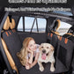 Water-Resistant Pet Car Seat Cover - Anti-Slip Scratch-Proof Hammock Back Seat Protector for Dogs