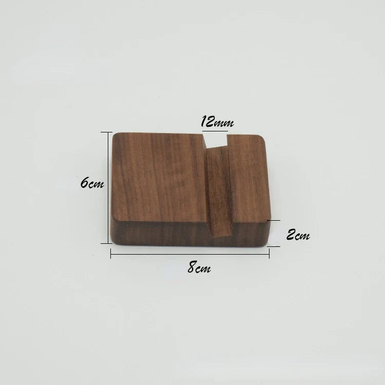 Universal Solid Wood Desk Stand Holder for Mobile Phones & Tablets - Household Accessories