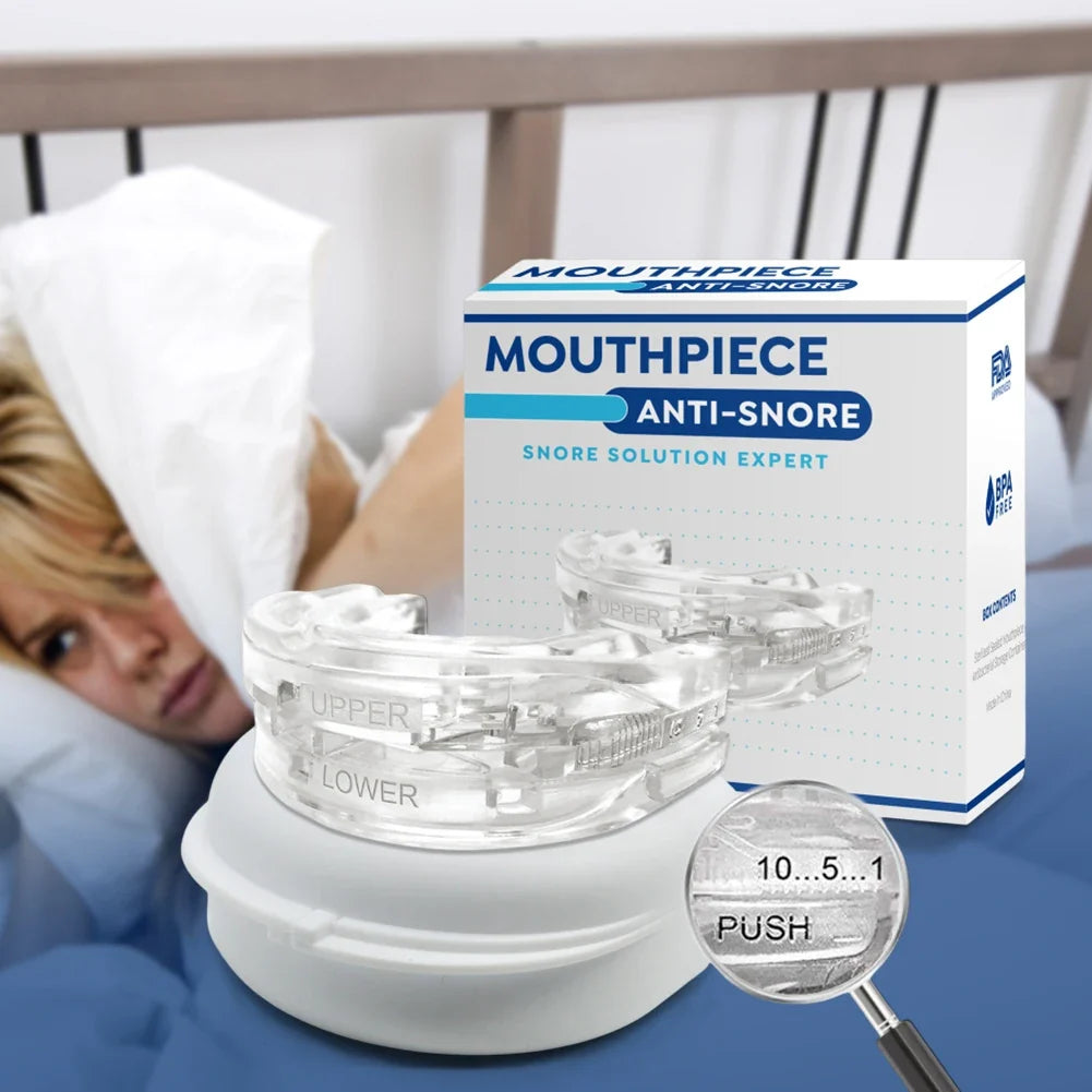 Light & Reusable – Travel-Friendly Mouth Guard with Storage Box