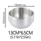 Steel Stainless Double Layer Rice Bowl With Lid Insulated