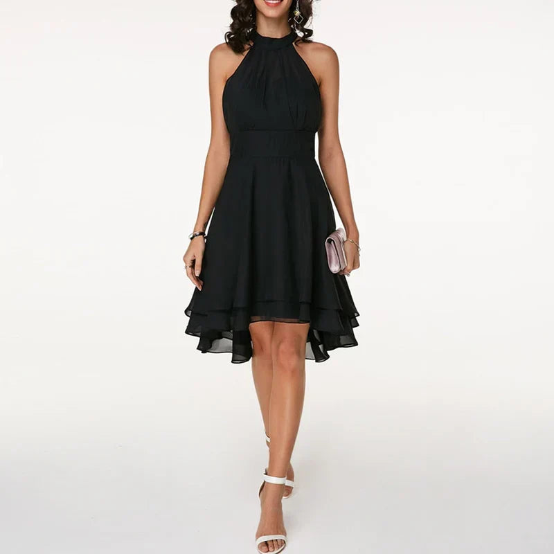 Variant image for Elegant Women's Ruffled Dress for Summer and Formal Occasions - Lightweight and Comfortable-1