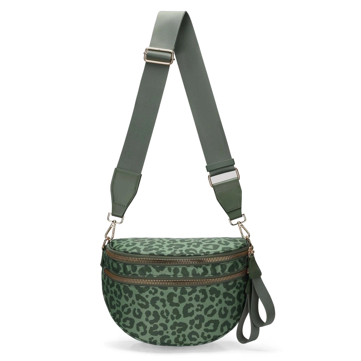 checkered nylon, box shape, travel and daily use – Multi-Use unisex crossbody bum bag