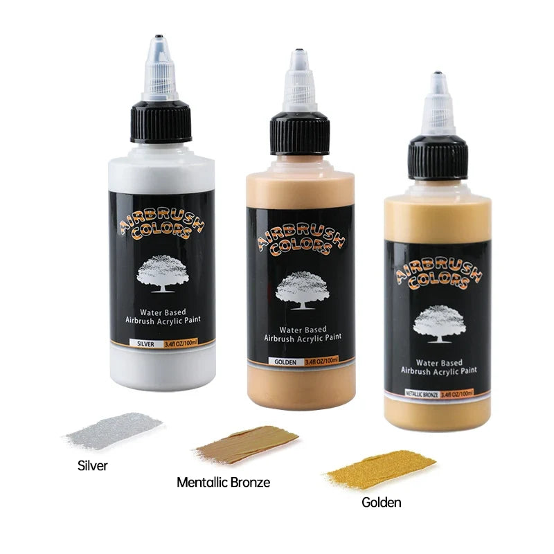Airbrush2026 Edition Acrylic Paint Kit - 8-Color Water Based Paints for Nail Art, Wood and Fabric DIY Crafts Spring