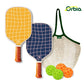 Variant image for Kid's Pickleball Paddle Set with Glass Fiber Construction and 13mm Polypropylene Core for Outdoor Sports-4