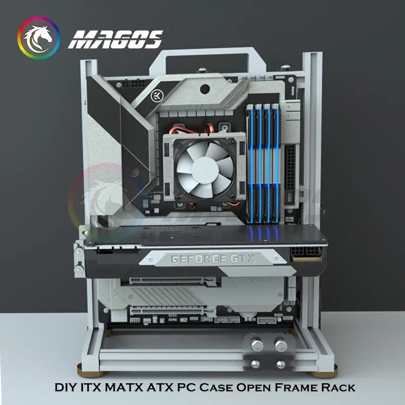 Frame Open PC Case Modular ATX MATX ITX Aluminum Rack