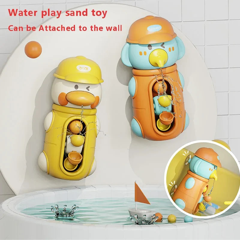 Adorable Duck & Elephant Water Play Toys for Babies - Great Summer Bath Fun for Kids 6 Months and Up