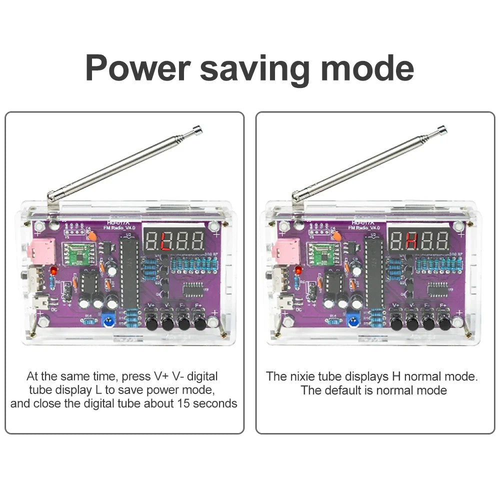 DIY FM Radio Kit 87-108MHz Flexible Frequency Soldering Practice Kit Back to School 2026 Gift