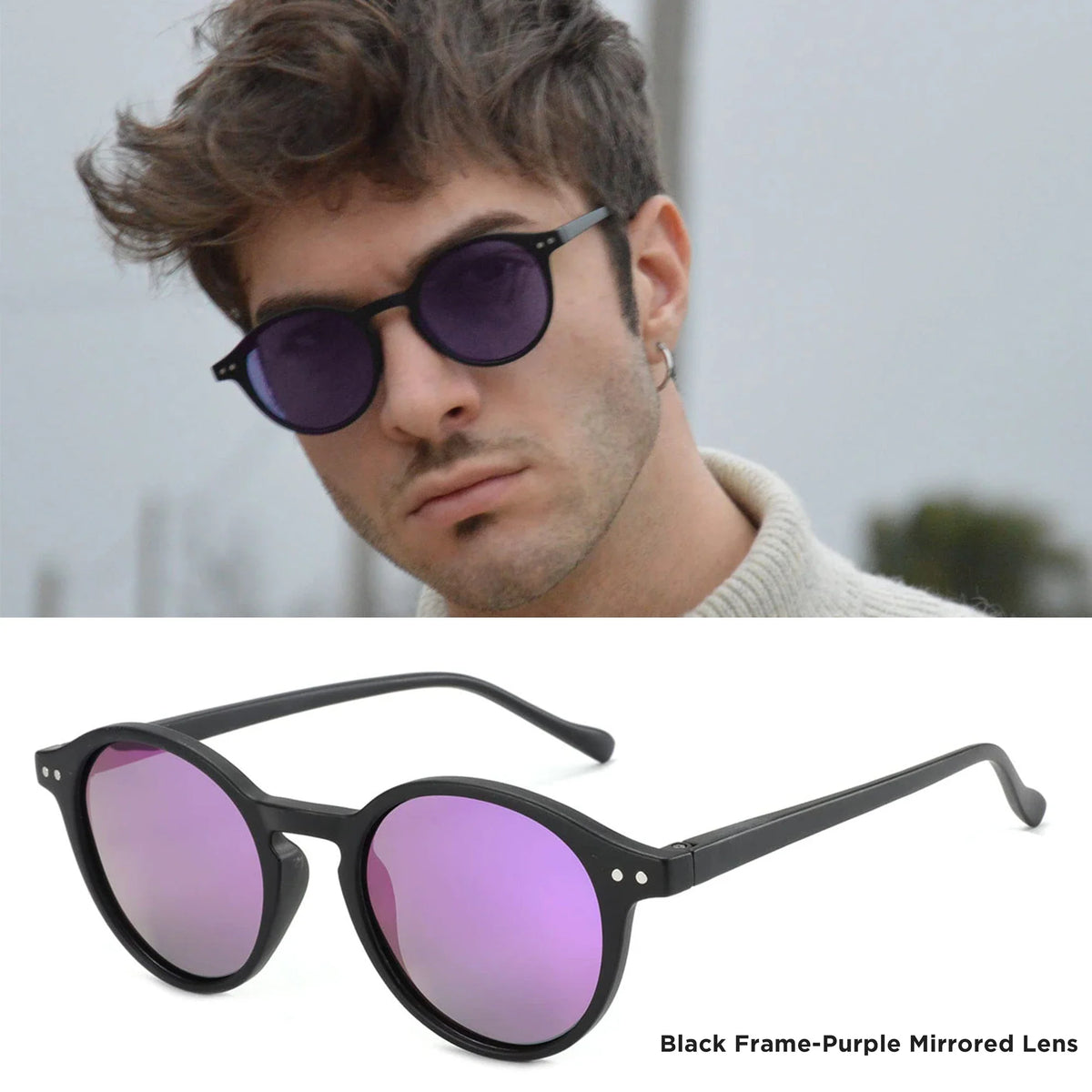 Sunglasses Polarized Round Retro Unisex Eyewear Summer 2026 Trend UV400 Protection