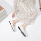 Women Supportive Mary Jane Flats - Square Toe, Leather