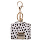 Free 1+1 Birkin Inspired Mini Hand Bag - Leopard Print Bag Charm Keychain