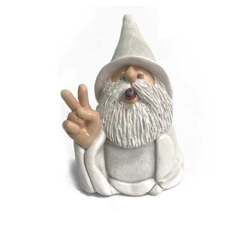 Gnome Garden Statue Resin Provocative Middle Finger Figurine, Outdoor Garden Decor TikTok Viral Fall 2026 Gift