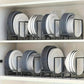 Rack Plate Countertop Dish Organizer Metal Layered Drain