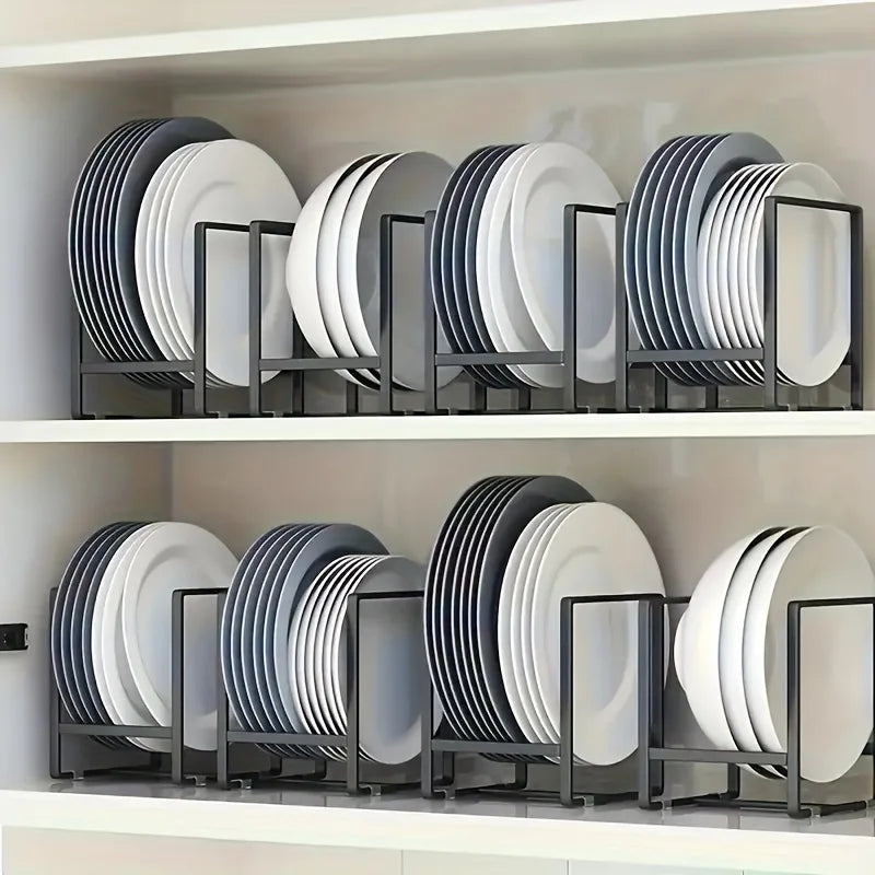 Rack Plate Countertop Dish Organizer Metal Layered Drain