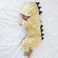 Baby Newborn Dinosaur Hooded Romper Jumpsuit Autumn Winter Clothes for Boys and Girls