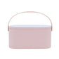Makeup Organizer Box with LED Light Mirror - Travel-Friendly Travel Makeup Case for Cosmetics Storage