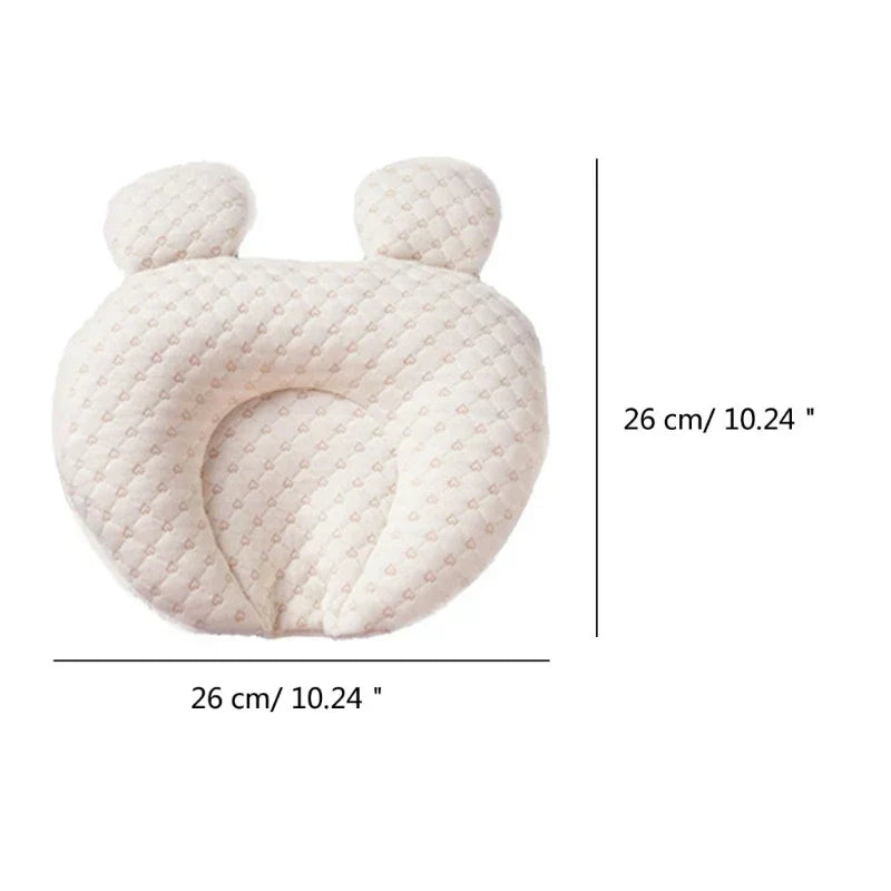 Organic Latex Baby Head Support Pillow - Pediatrician-Recommended Sleep Aid for Flat Head Prevention