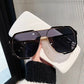 Sunglasses Oversized Women 2025 Unique One Piece UV400 Fashion Eyewear