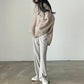 Cozy Oversized Women's Pullover - O Neck, Knit, Office Wear