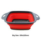 Silicone2026 Edition Folding Drain Basket 2-In-1 Collapsible Colander For Fruits And Vegetables Space-Saving Kitchen Device Fall