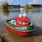 Powerful Dual Motor RC Tugboat Model - 1:72 Motor-Driven Remote Control Boat for Boys, Cordless Fun