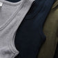 slash neck, casual fit, solid, summer knit vest – Breathable men's cotton tank top
