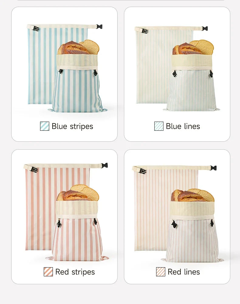 Eco-Friendly Reusable Food Storage Fermentation Bags 2026 – Beeswax Bread Bags 2-Pack Oxford Cloth