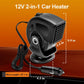 Heater Car Defogger 12V/24V 2-in-1 Heating And Cooling Plug In Windshield Defroster, Winter 2025 Ready