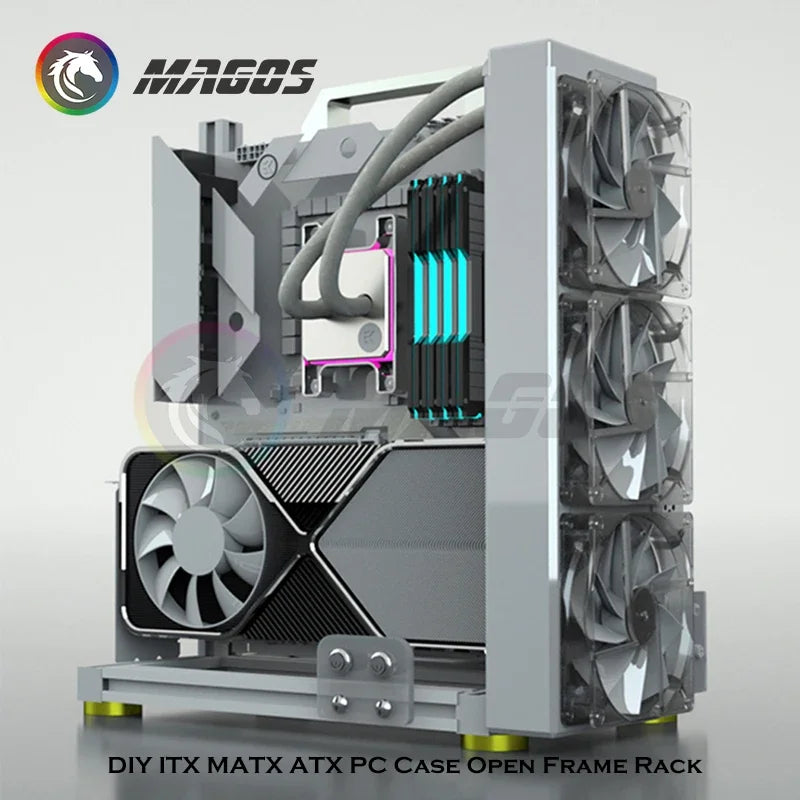 Frame Open PC Case Modular ATX MATX ITX Aluminum Rack