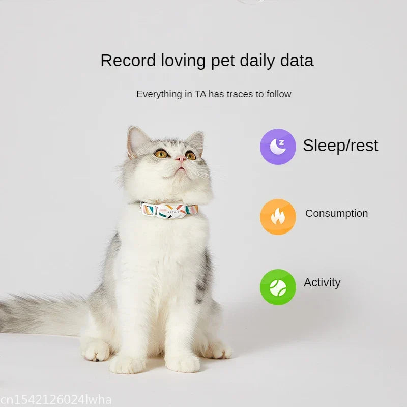 Smart Pet Collar Flexible Plush Nylon Personalized Dog Cat Collar App Enabled Fall 2025 Water-Resistant ID Tag