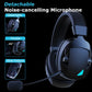 Cordless Gaming Headset Detachable Mic Multi Mode Comfort