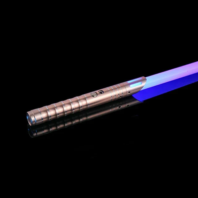 Lightsaber RGB Metal Hilt Sword Toy Cosplay 2025 Collectible Prop Battery-Powered Flashing LED Gift