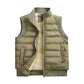 Men's Warm Puffer Vest - Quilted Slim, Lamb Velvet, Winter